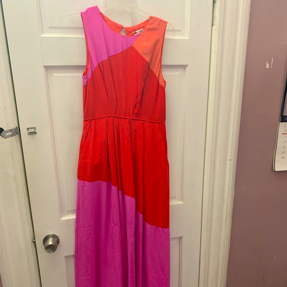 Long orange dress size 6